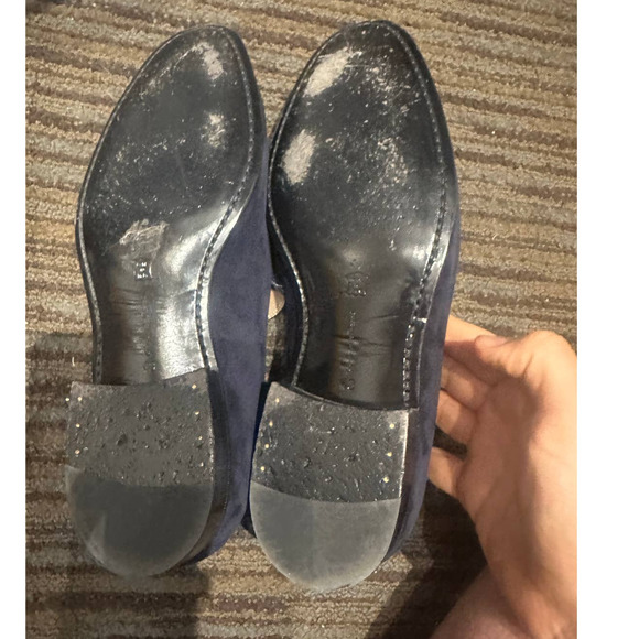 Gianvito Rossi Marcello Blue Suede Loafers Size 43 US10 - Picture 3 of 3